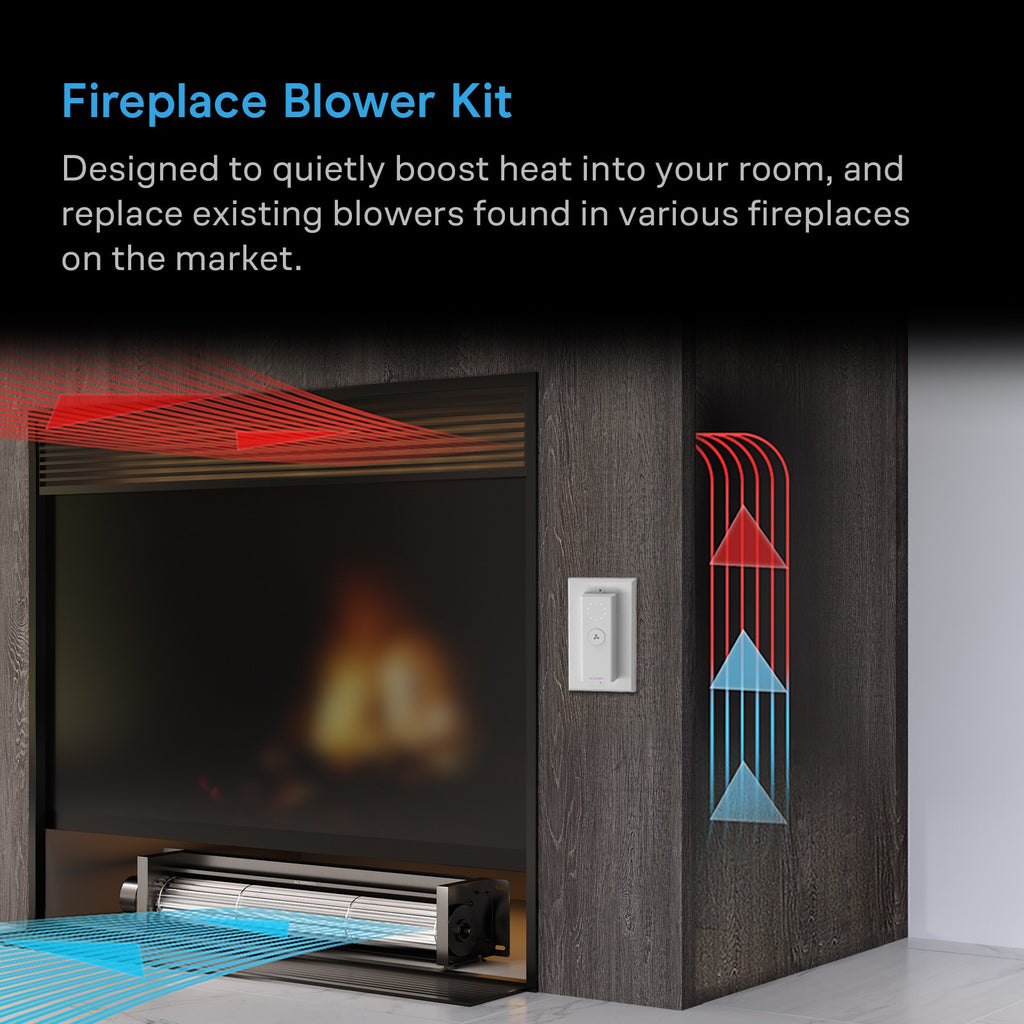 AC Infinity AIRBLAZE S10, Fireplace Blower 10" w/ Wireless Speed Controller product image 2