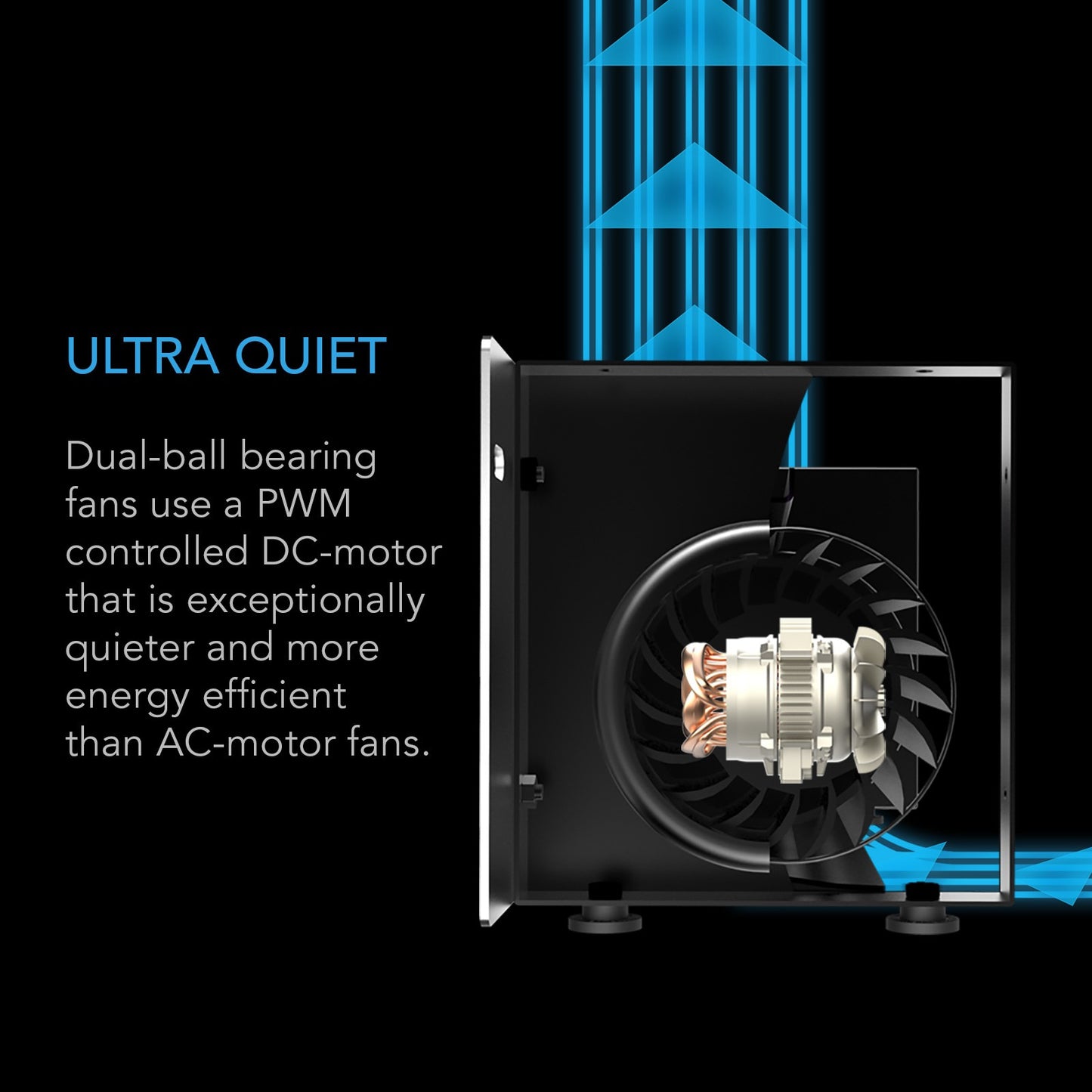 AC Infinity AIRBLAZE S12, Fireplace Blower 12" w/ Wireless Speed Controller product image 4