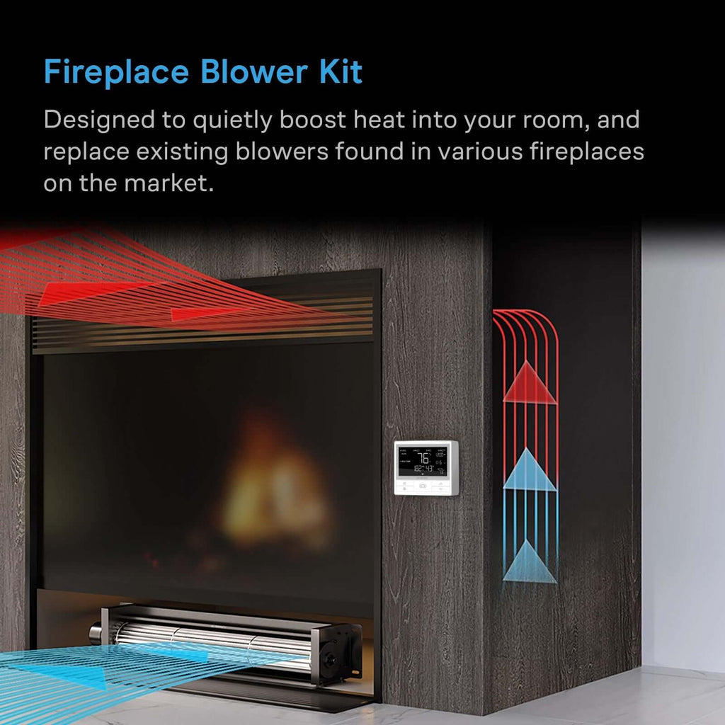 AC Infinity AIRBLAZE T10 Fireplace Blower 10" w/ Temperature product image 2