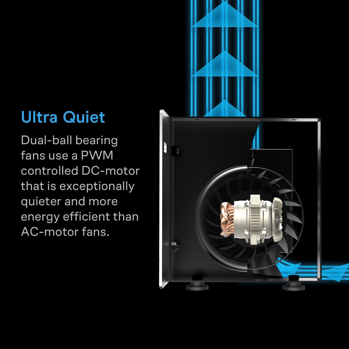 AC Infinity AIRBLAZE T12, Fireplace Blower 12" w/ Temperature Controller product image 4