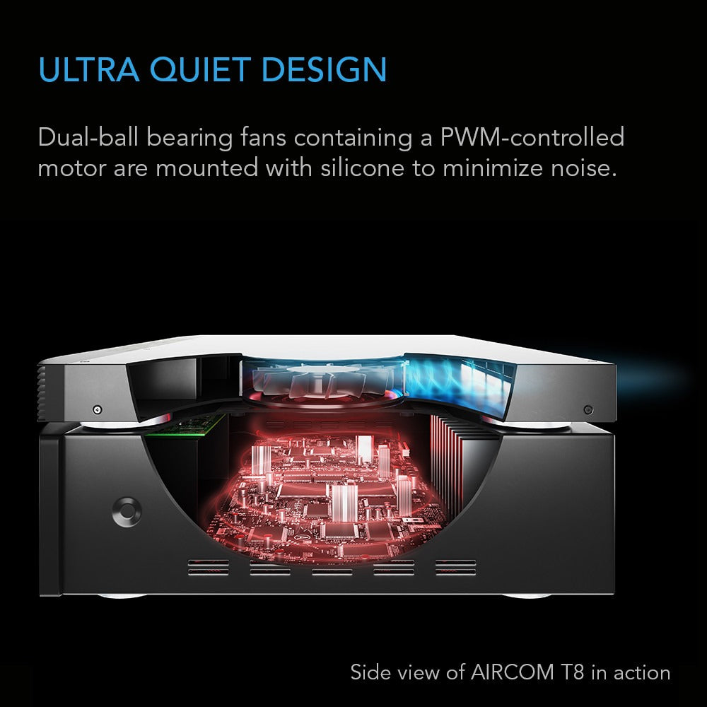 AC Infinity AIRCOM S6, AV Receiver Cooling Fan w/ Thermal Trigger, 12" Rear Exhaust product image 4