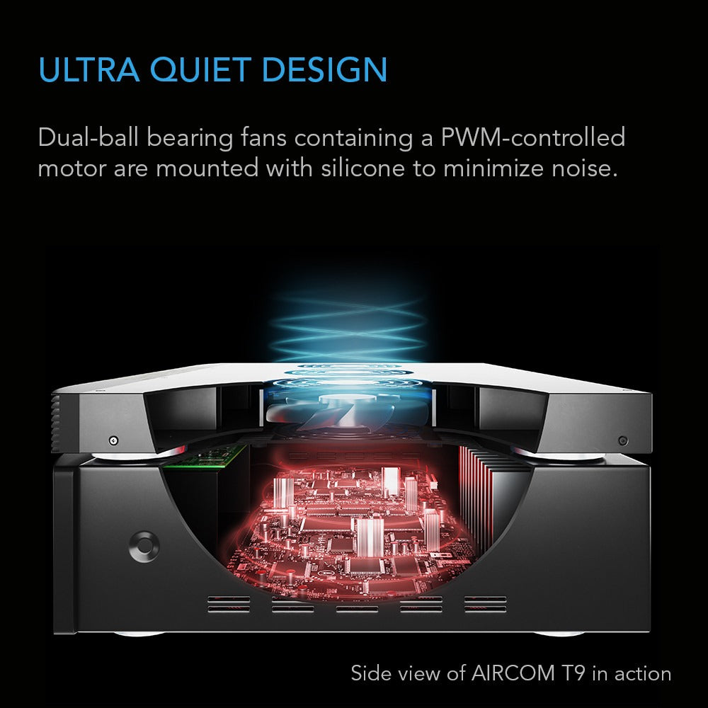AC Infinity AIRCOM S7, AV Receiver Cooling Fan w/ Thermal Trigger, 12" Top Exhaust product image 4