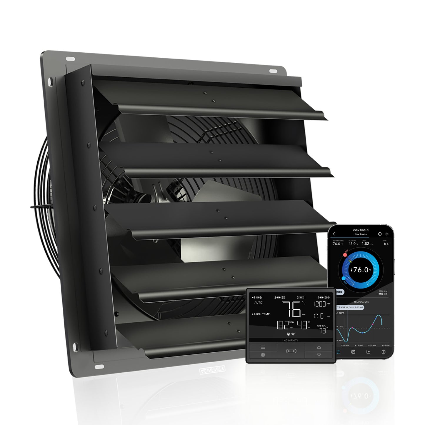 AC Infinity AIRLIFT T16 Shutter Exhaust Ventilation Fan 16" product image 1