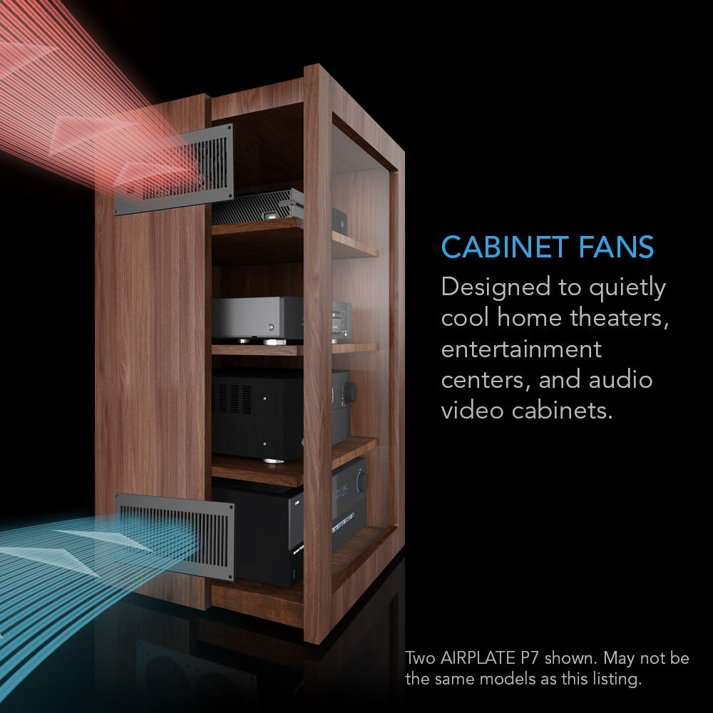 AC Infinity AIRPLATE P7, Cabinet Cooling Fan w/ Outlets & USB Ports, Thermal Trigger product image 2