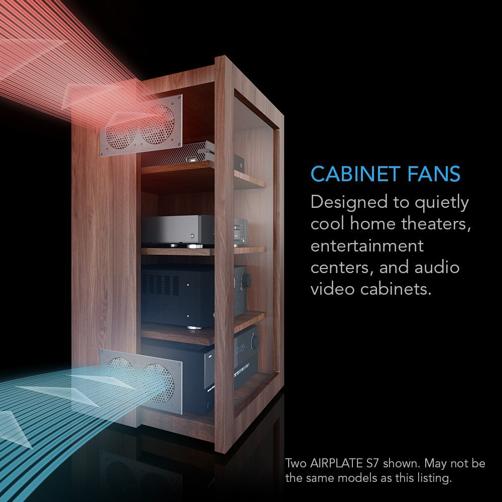AC Infinity AIRPLATE S5, Quiet Cabinet Cooling Fan 8" w/ Speed Controller product image 2