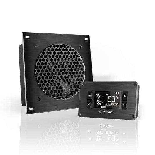 AC Infinity AIRPLATE T3, Quiet Cabinet Cooling Fan 6" w/ Temperature Controller product image 1