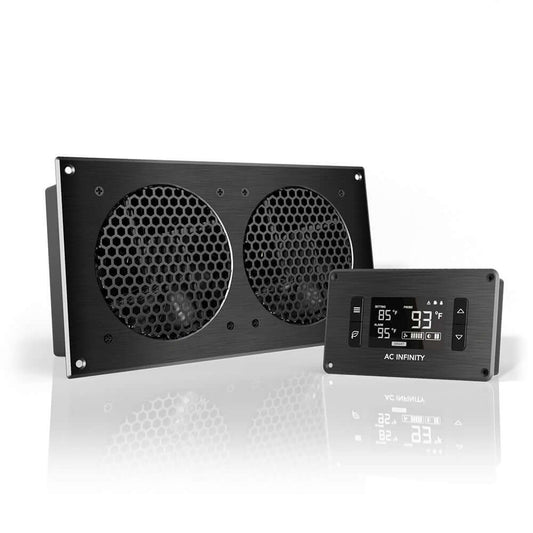 AC Infinity AIRPLATE T7, Quiet Cabinet Cooling Fan 12" w/ Temperature Controller product image 1