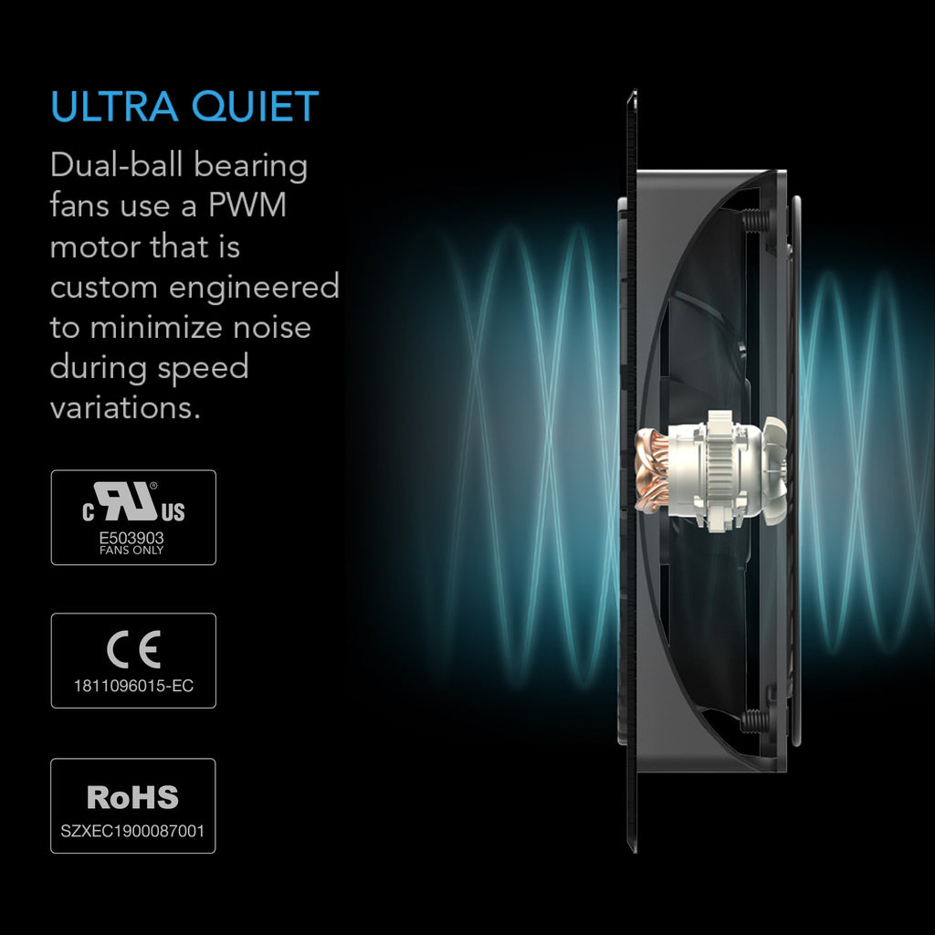 AC Infinity AIRPLATE T7, Quiet Cabinet Cooling Fan 12" w/ Temperature Controller product image 5