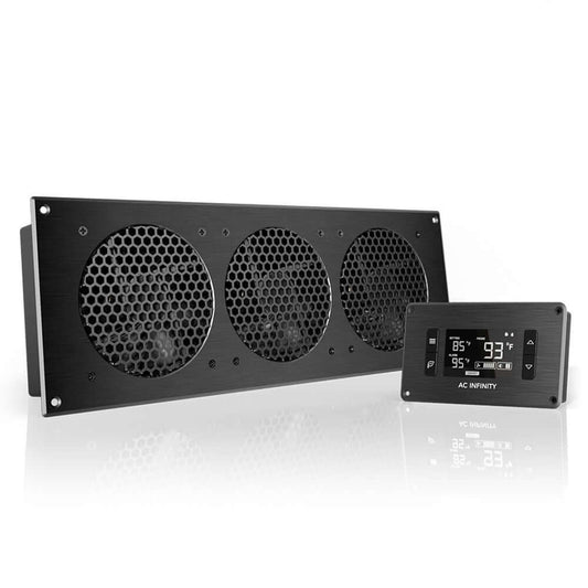 AC Infinity AIRPLATE T9, Quiet Cabinet Cooling Fan 18" w/ Temperature Controller product image 1