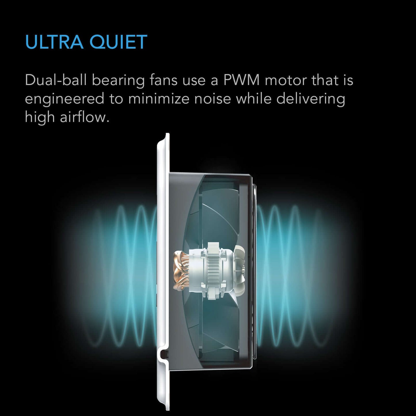 AC Infinity AIRTAP T4 Quiet Register Booster Fan System White product image 4