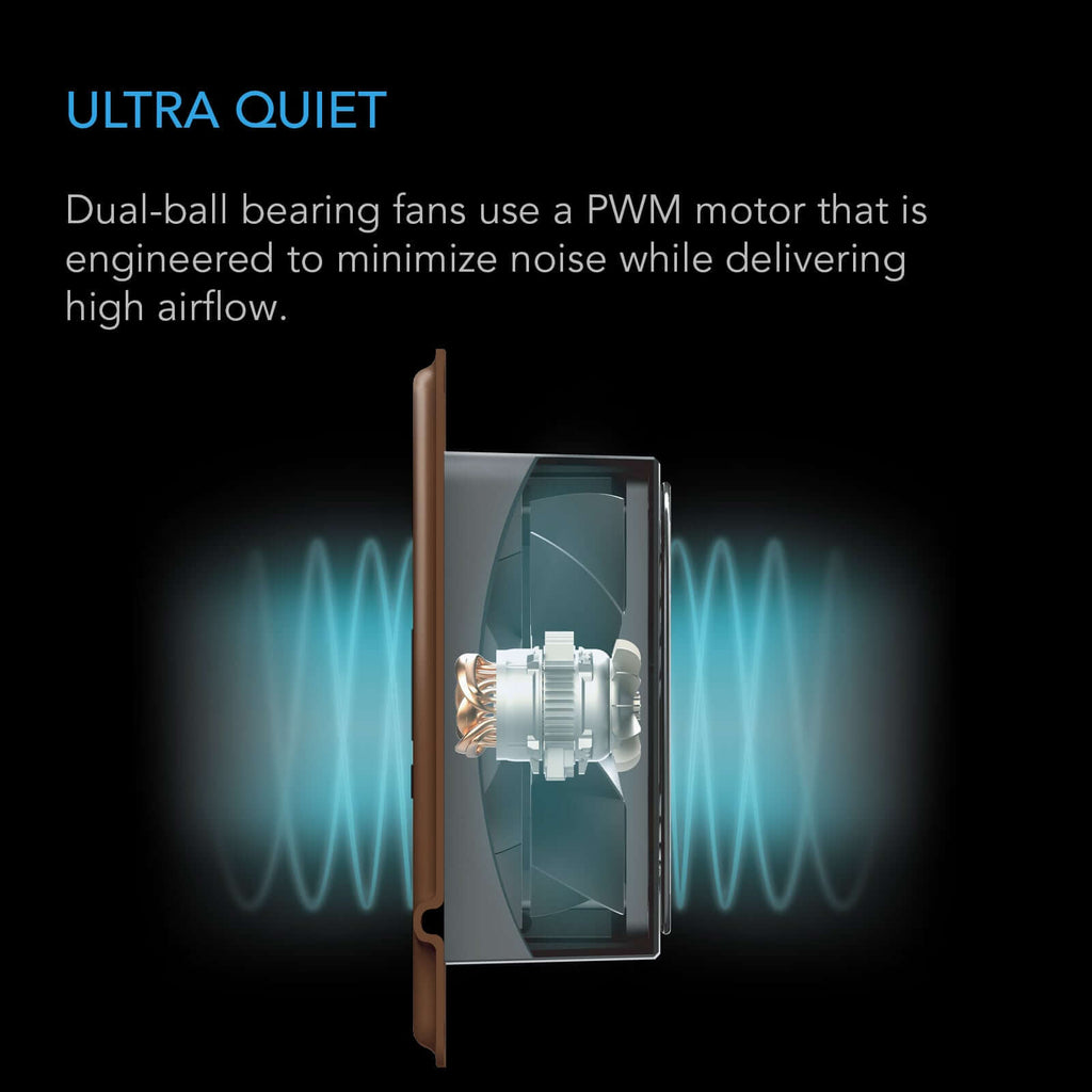 AC Infinity AIRTAP T6 Quiet Register Booster Fan System Bronze for 6" product image 4