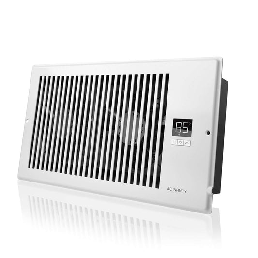 AC Infinity AIRTAP T6 Quiet Register Booster Fan System White product image 1
