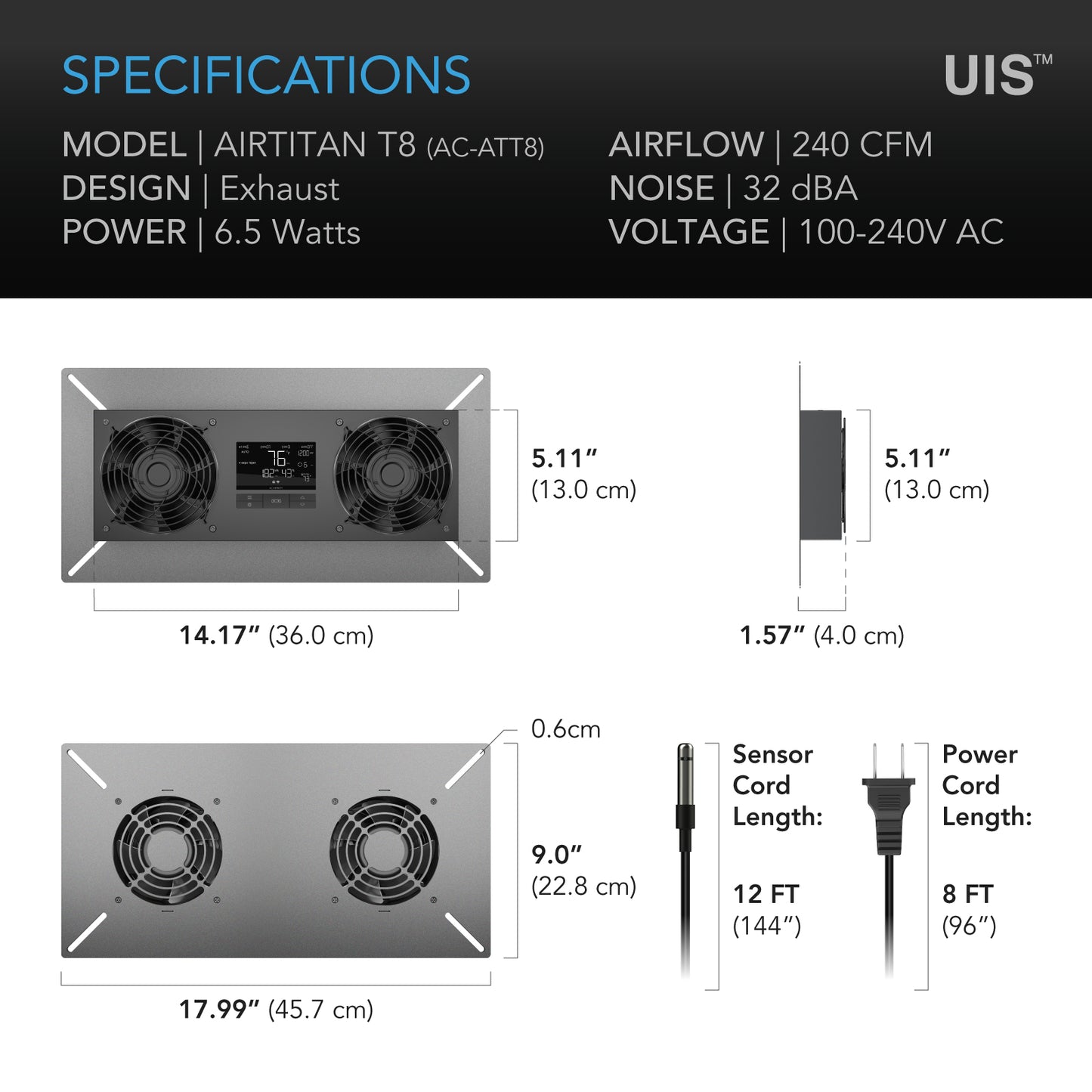 AC Infinity AIRTITAN T8 Crawlspace & Basement Ventilator Fan product image 7
