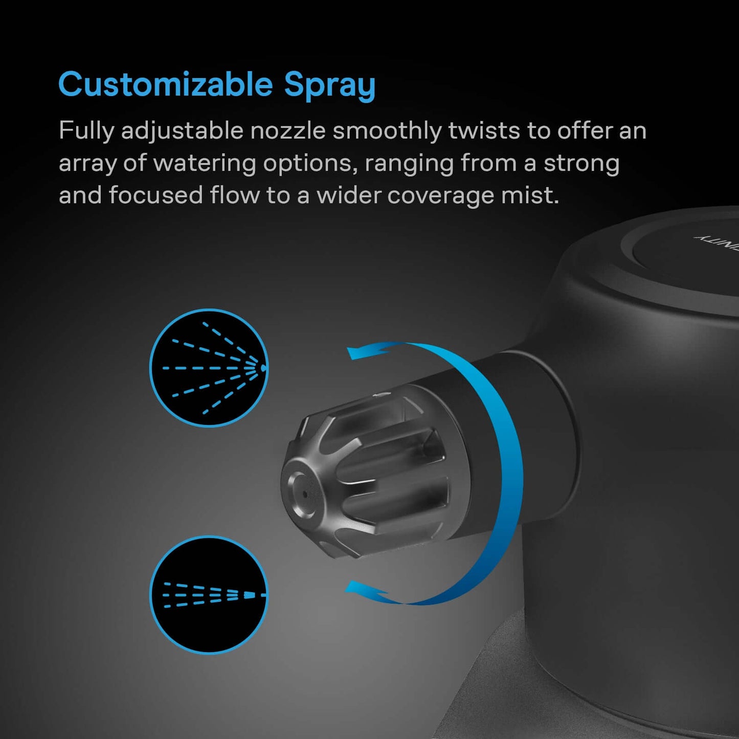 AC Infinity Automatic Water Sprayer 2-Liter Electric Mister Graphite product image 3