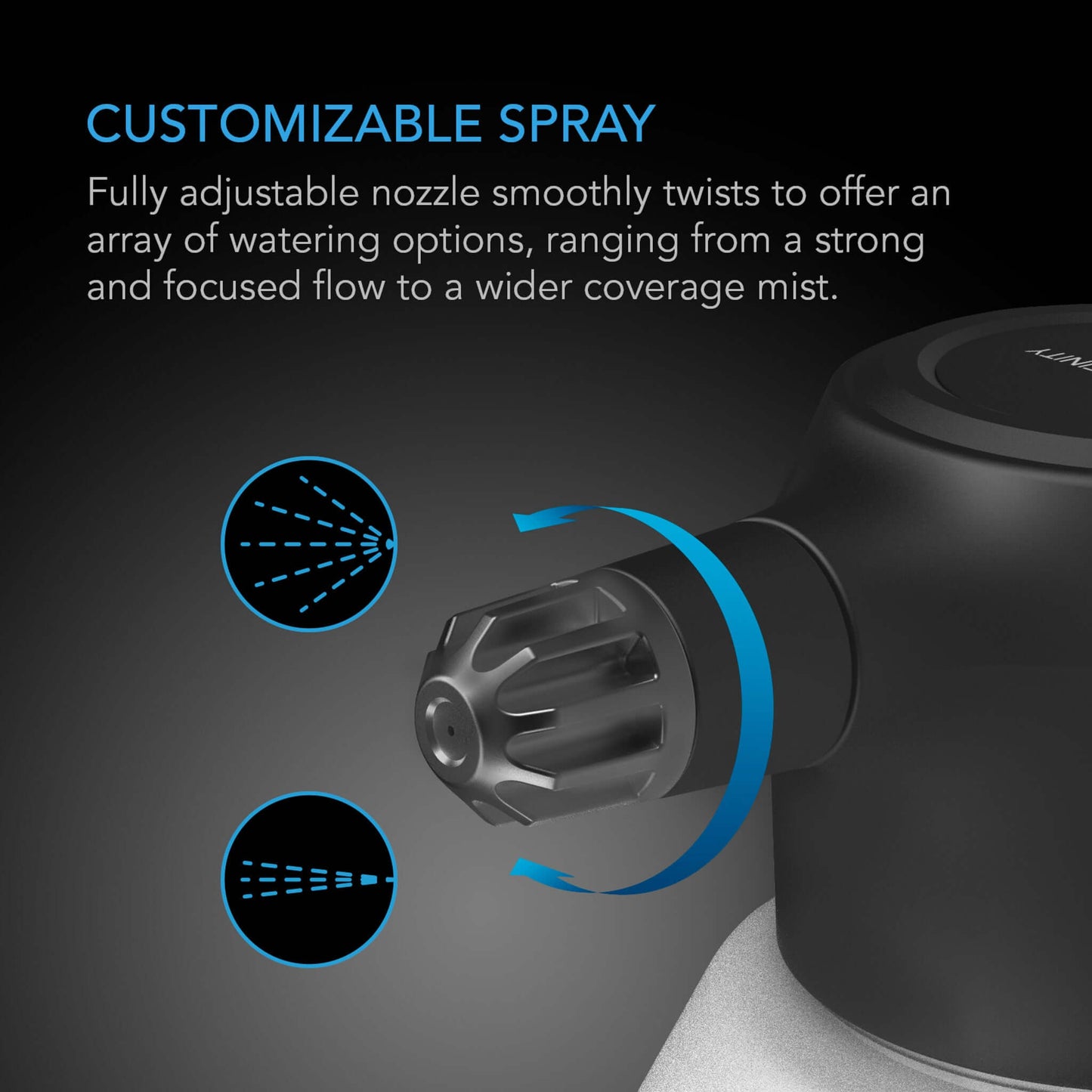 AC Infinity Automatic Water Sprayer, 2-Liter Electric Mister, Frost