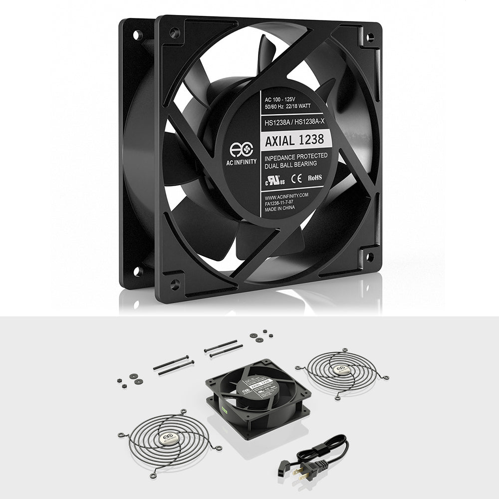 AC Infinity AXIAL 1238 Muffin 120V AC Cooling Fan 120mm x 120mm x 38mm product image 2