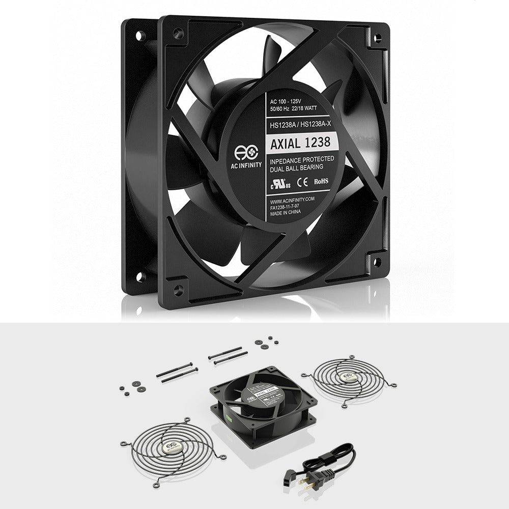AC Infinity AXIAL 1238 Muffin 120V AC Cooling Fan 120mm x 120mm x 38mm product image 2