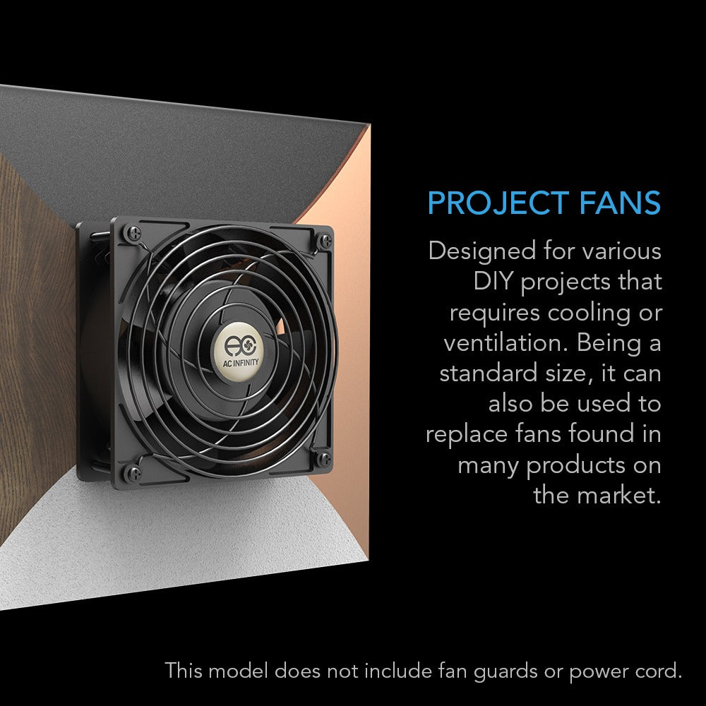 AC Infinity AXIAL 1238W 120V AC Muffin Fan w/ Wire-Leads Adapter 120mm product image 3