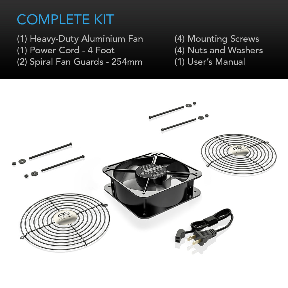 AC Infinity AXIAL 2060 Muffin 120V AC Cooling Fan 200mm x 200mm x 60mm product image 5