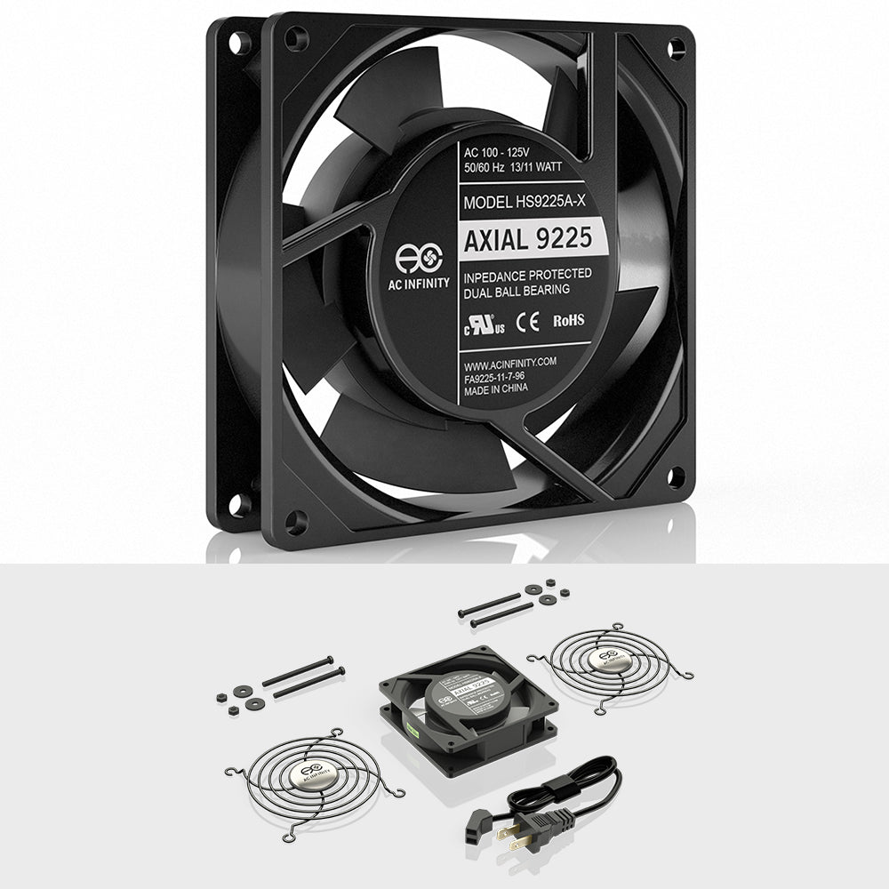 AC Infinity AXIAL 9225 Muffin 120V AC Cooling Fan 92mm x 92mm x 25mm product image 2