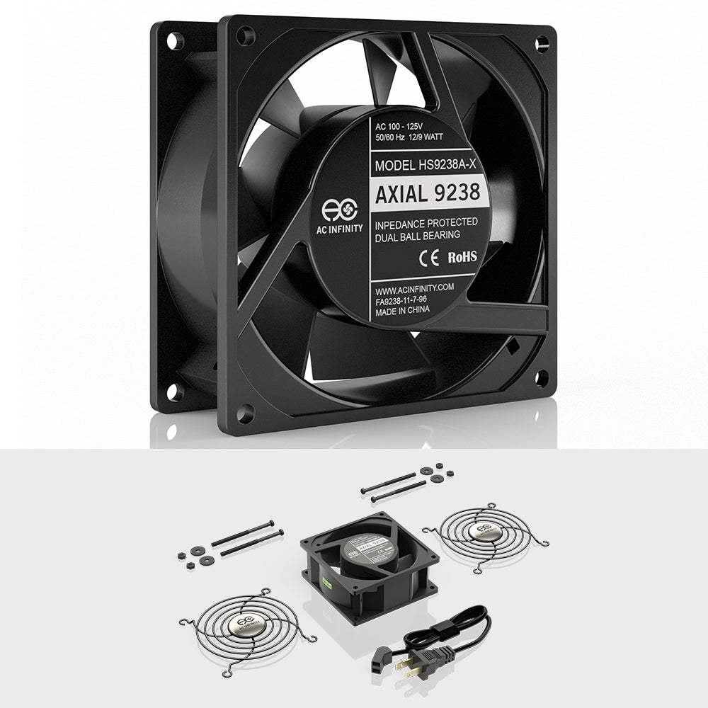 AC Infinity AXIAL 9238 Muffin 120V AC Cooling Fan 92mm x 92mm x 38mm product image 2
