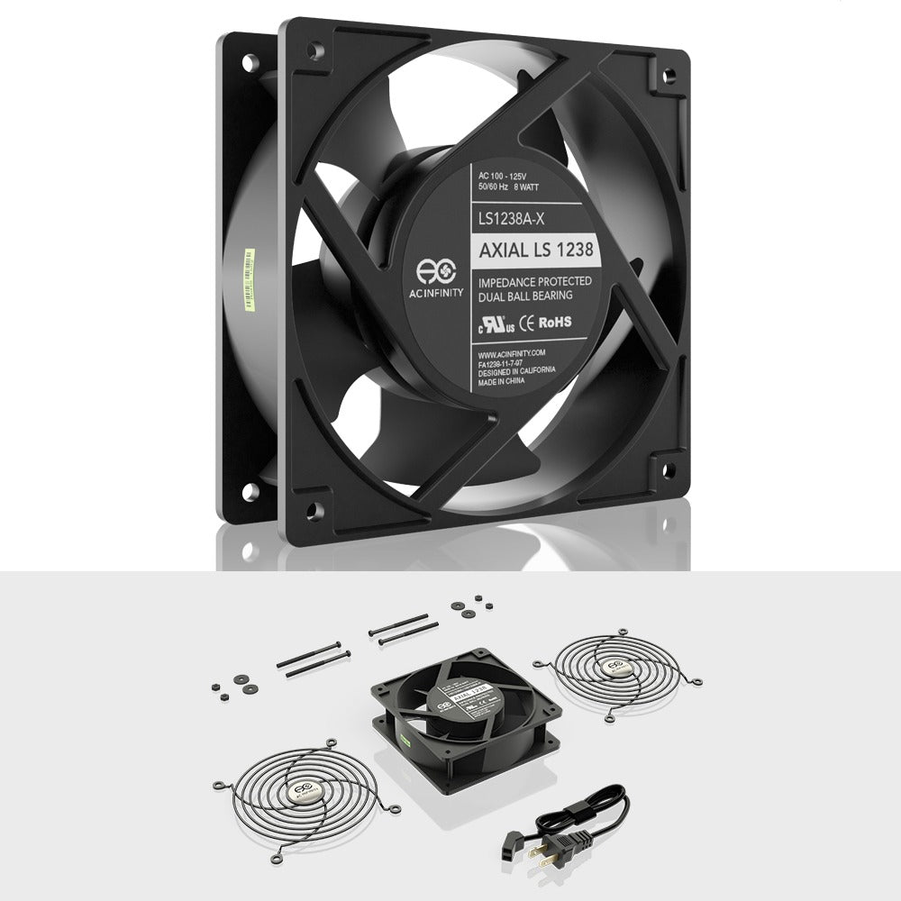AC Infinity AXIAL LS1238 Muffin 120V AC Cooling Fan 120mm x 120mm product image 2