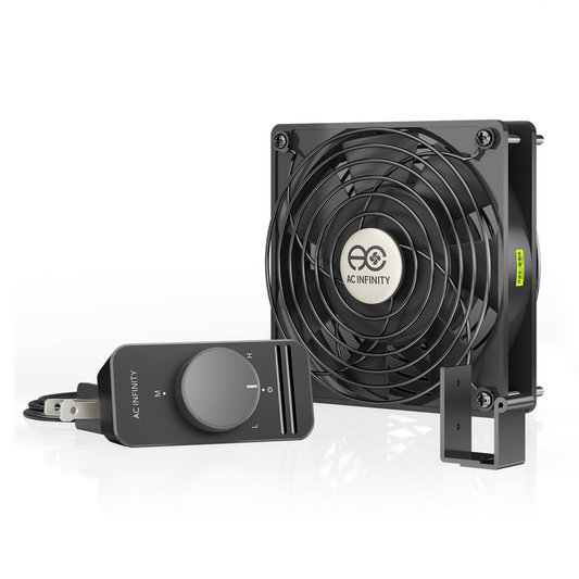 AC Infinity AXIAL S1225, Muffin 120V AC Cooling Fan, 120mm x 120mm x 25mm | AI-120SCX | Grow Tents Depot | Climate Control | 854759004129
