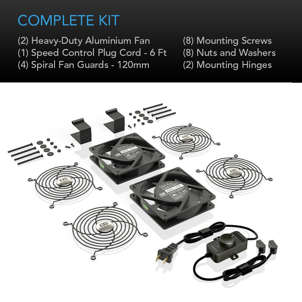 AC Infinity AXIAL S1225D Muffin 120V AC Cooling Fan Dual 120mm x 120mm product image 5