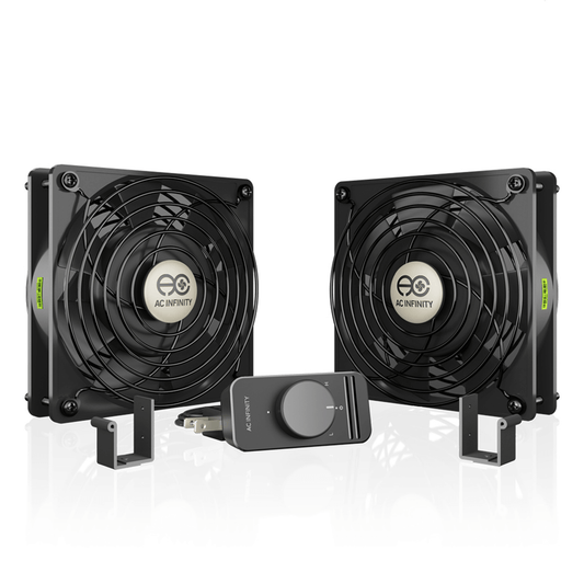 AC Infinity AXIAL S1225D, Muffin 120V AC Cooling Fan, Dual 120mm x 120mm x 25mm | AI-120SCXD | Grow Tents Depot | Climate Control | 854759004150