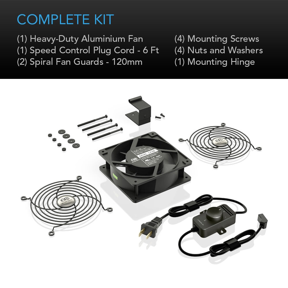AC Infinity AXIAL S1238 Muffin 120V AC Cooling Fan 120mm x 120mm product image 5