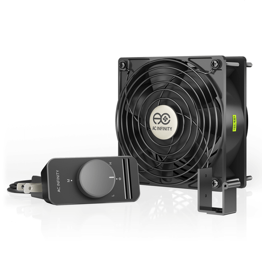 AC Infinity AXIAL S1238, Muffin 120V AC Cooling Fan, 120mm x 120mm x 38mm | AI-1238SCX | Grow Tents Depot | Climate Control | 819137020078