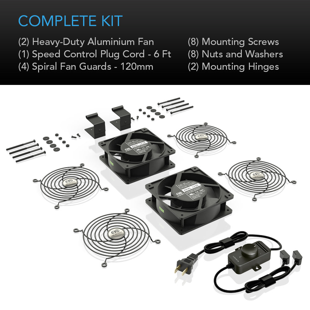 AC Infinity AXIAL S1238D Muffin 120V AC Cooling Fan Dual 120mm x 120mm product image 5