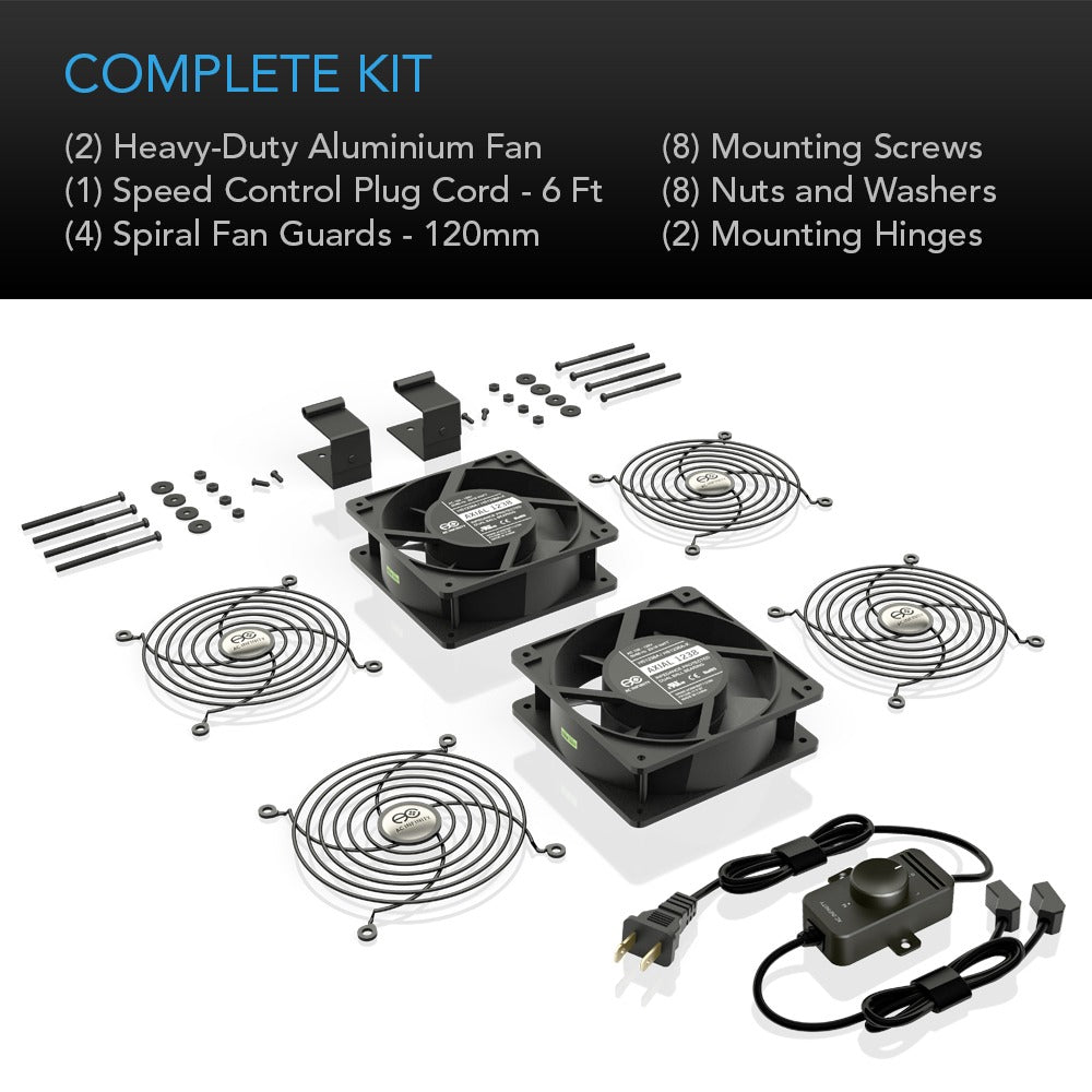 AC Infinity AXIAL S1238D Muffin 120V AC Cooling Fan Dual 120mm x 120mm product image 5