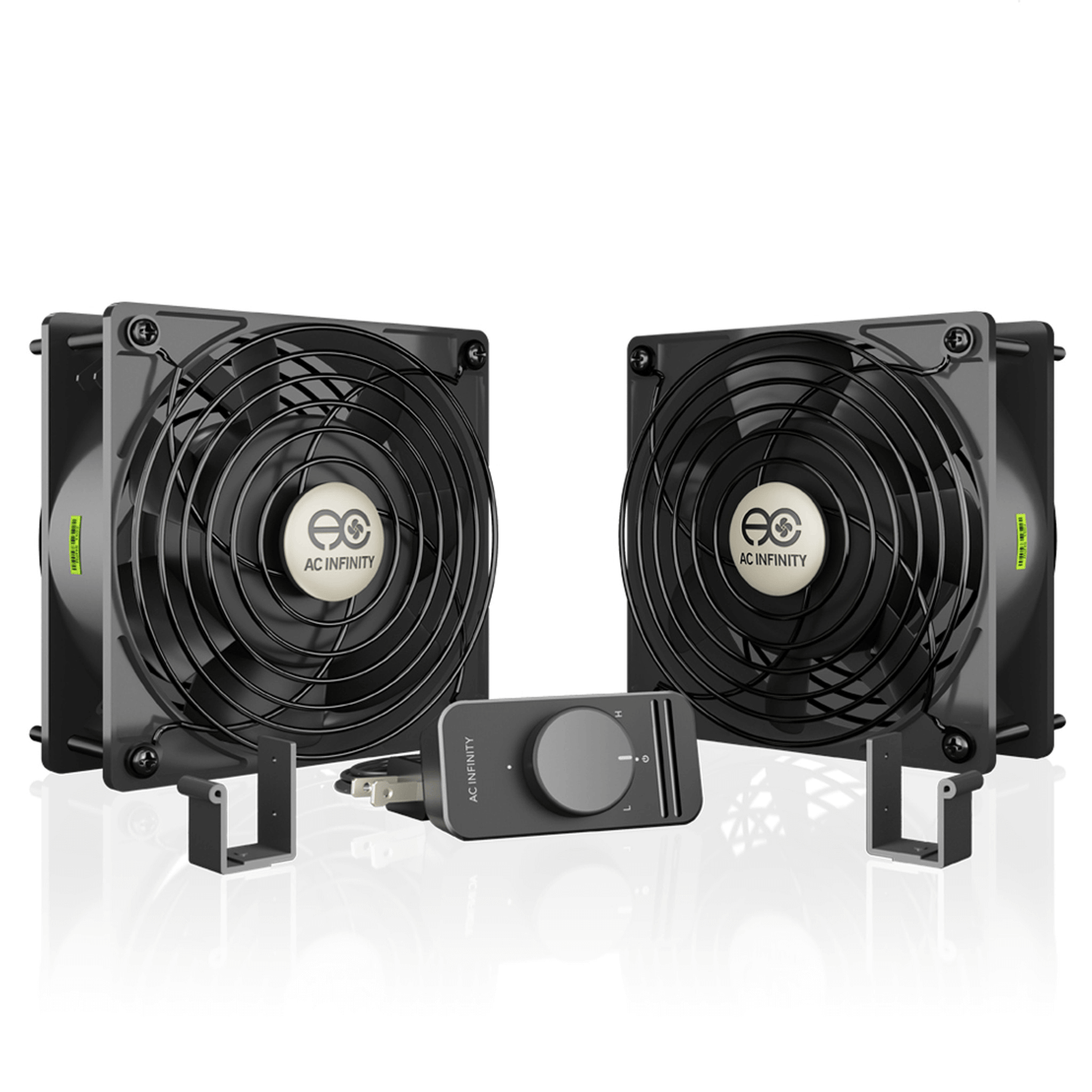 AC Infinity AXIAL S1238D, Muffin 120V AC Cooling Fan, Dual 120mm x 120mm x 38mm | AI-1238SCXD | Grow Tents Depot | Climate Control | 819137020085