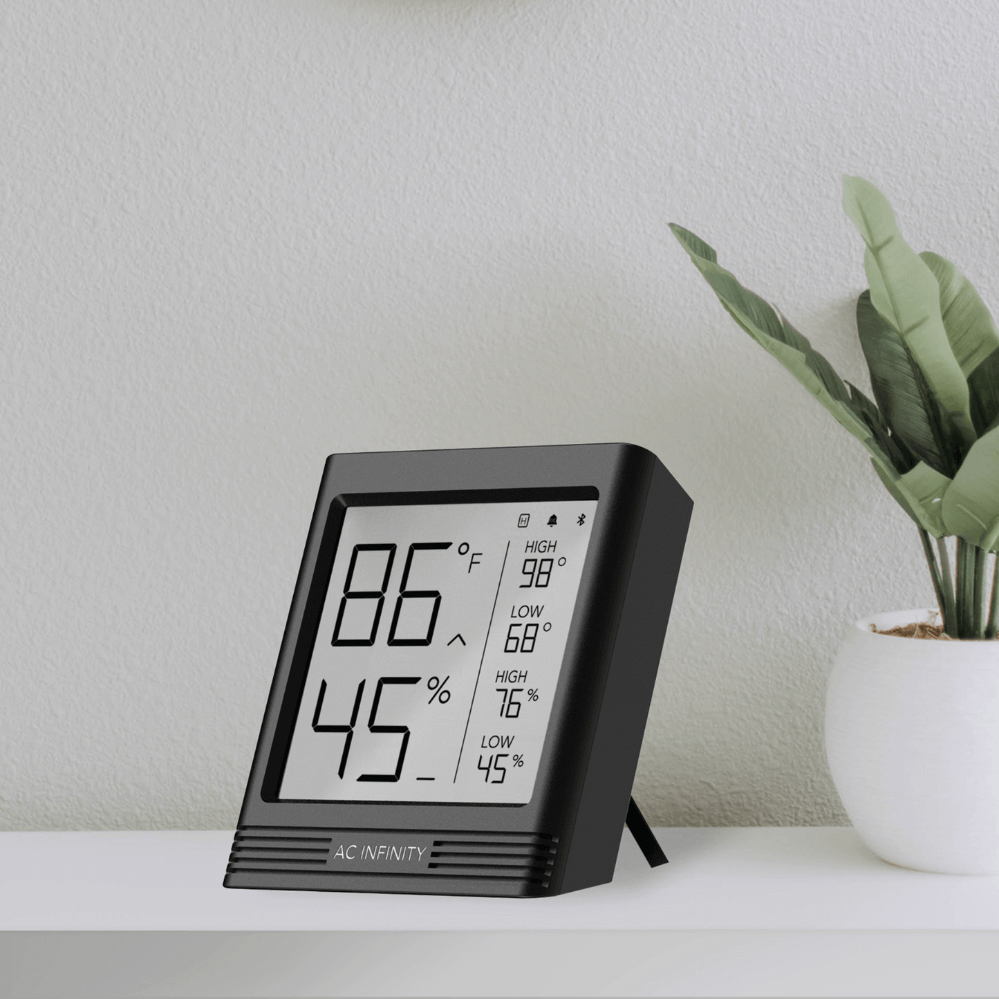AC Infinity CLOUDCOM B2, Smart Thermo-Hygrometer with Data App, Integrated Sensor Probe | AC-CCB2 | Grow Tents Depot | Climate Control | 819137022386