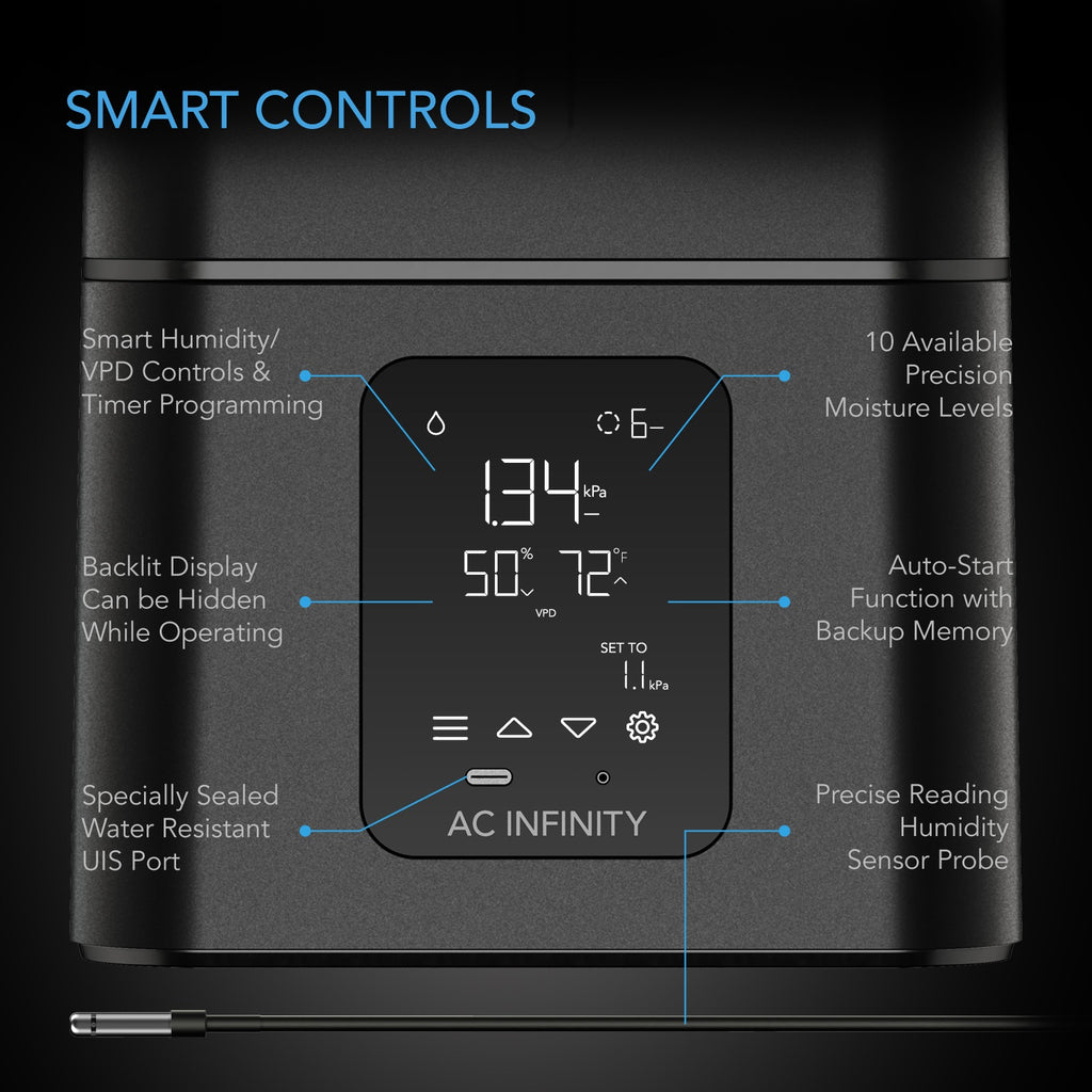 AC Infinity CLOUDFORGE T7 Environmental Plant Humidifier 15L Smart product image 3
