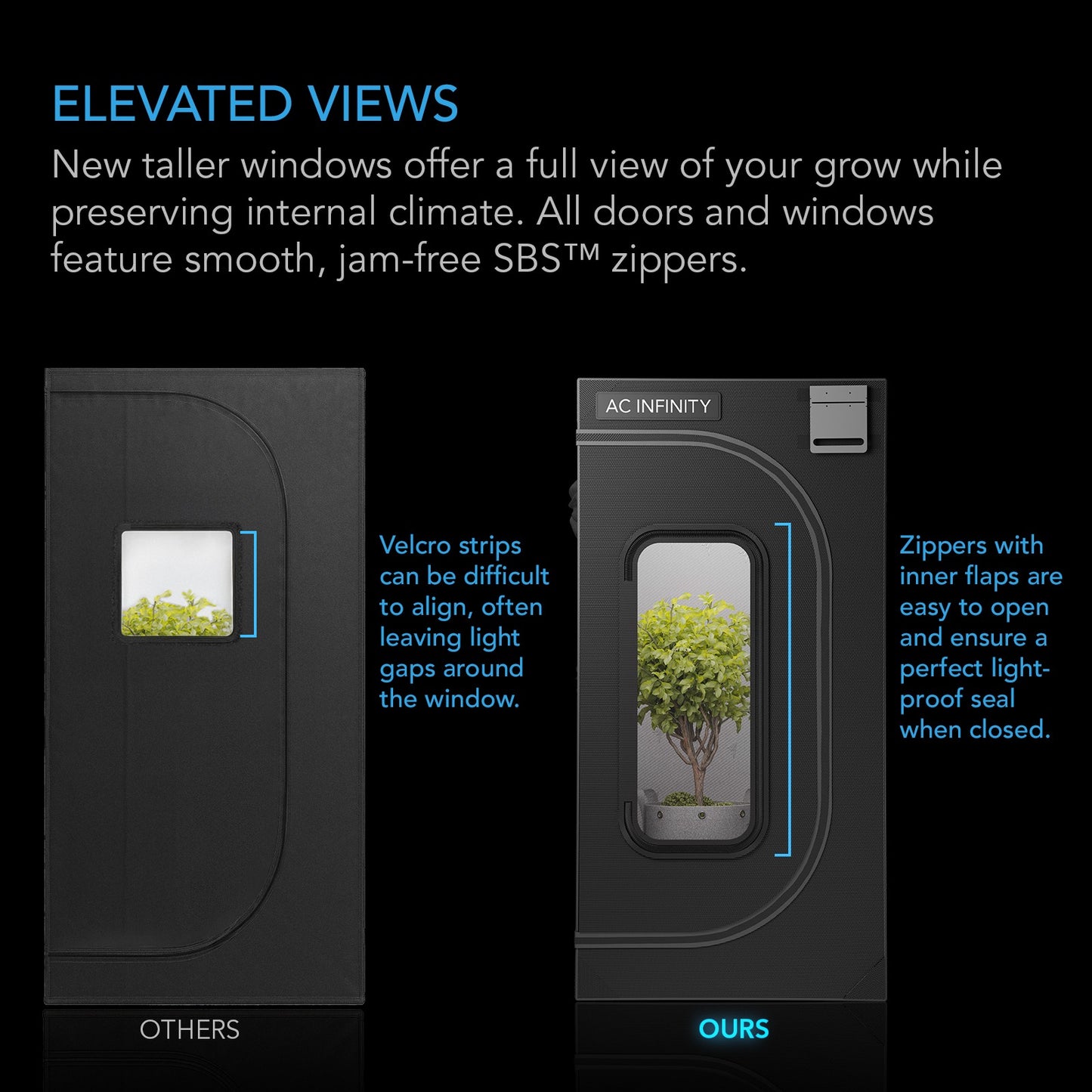 AC Infinity CLOUDLAB 733 Advance Grow Tent 3x3 2000D Diamond Mylar product image 7