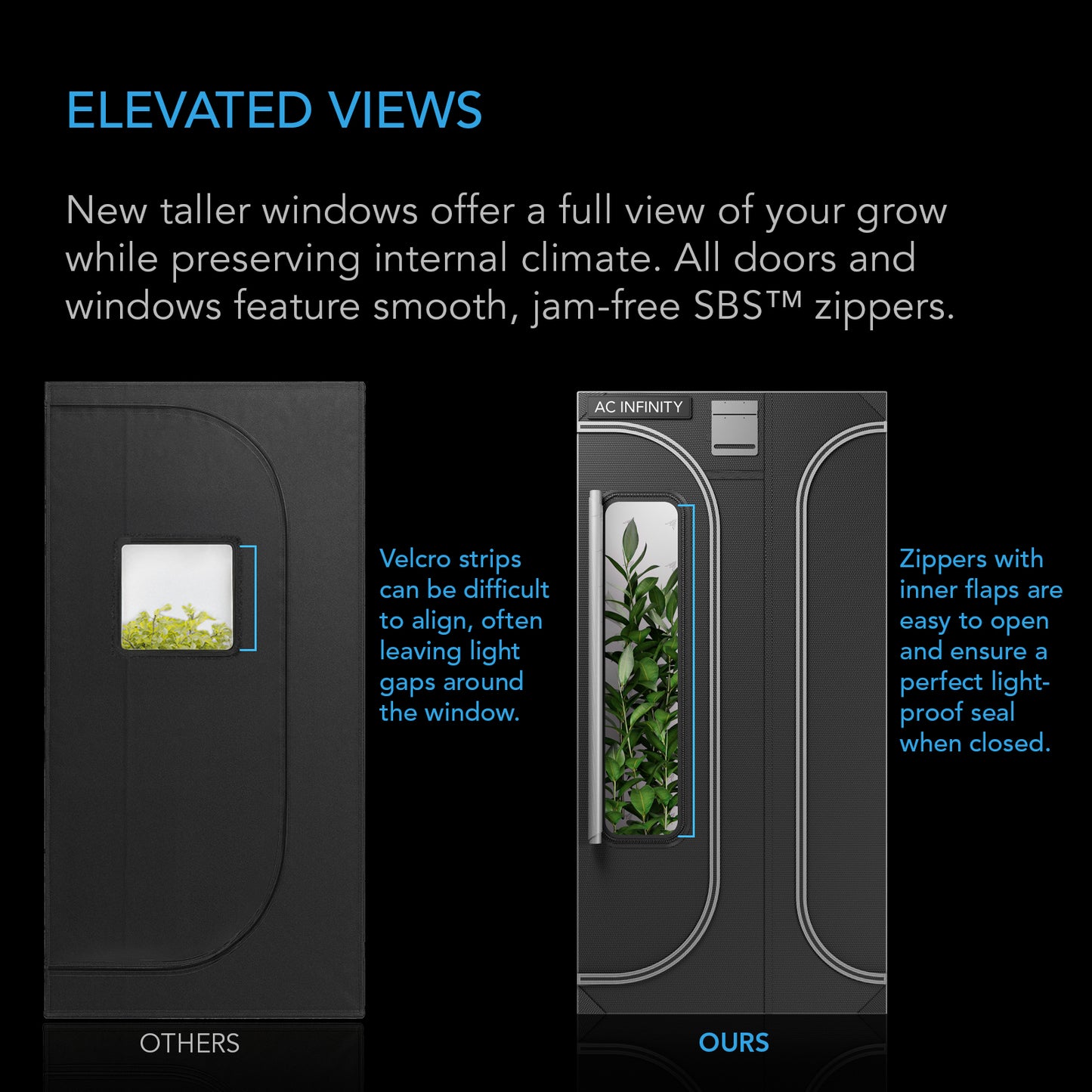 AC Infinity CLOUDLAB 864D 2-in-1 Advance Grow Tent 5x4 2000D Mylar product image 4