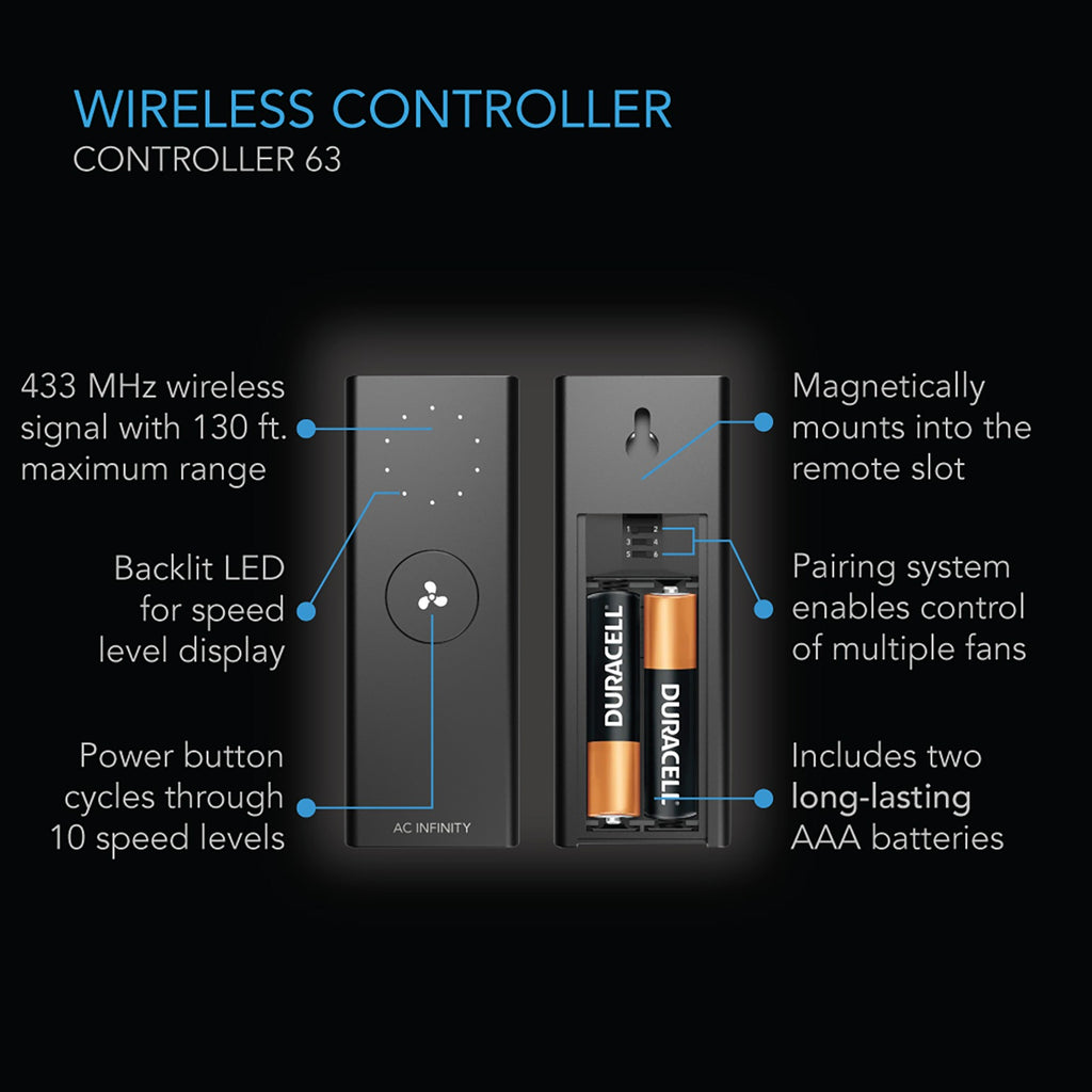 AC Infinity CLOUDLIFT S14 Floor Wall Fan w/ Wireless Controller product image 5