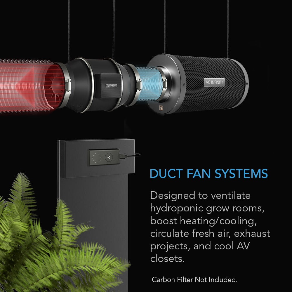 AC Infinity CLOUDLINE S10 Quiet Inline Duct Fan System w/ Speed product image 7