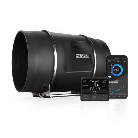 AC Infinity CLOUDLINE T10 Quiet Inline Duct Fan System w/ Temperature product image 1