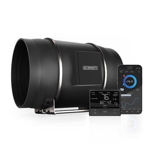 AC Infinity CLOUDLINE T12 Quiet Inline Duct Fan System w/ Temperature product image 1