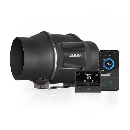 AC Infinity CLOUDLINE T6 Quiet Inline Duct Fan System w/ Temperature product image 1