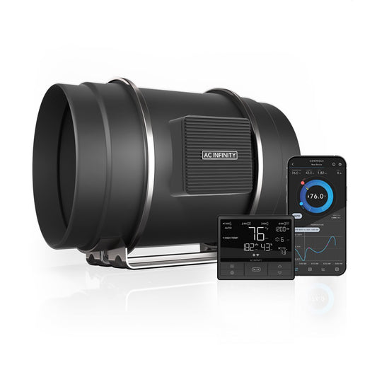 AC Infinity CLOUDLINE T8 Quiet Inline Duct Fan System w/ Temperature product image 1