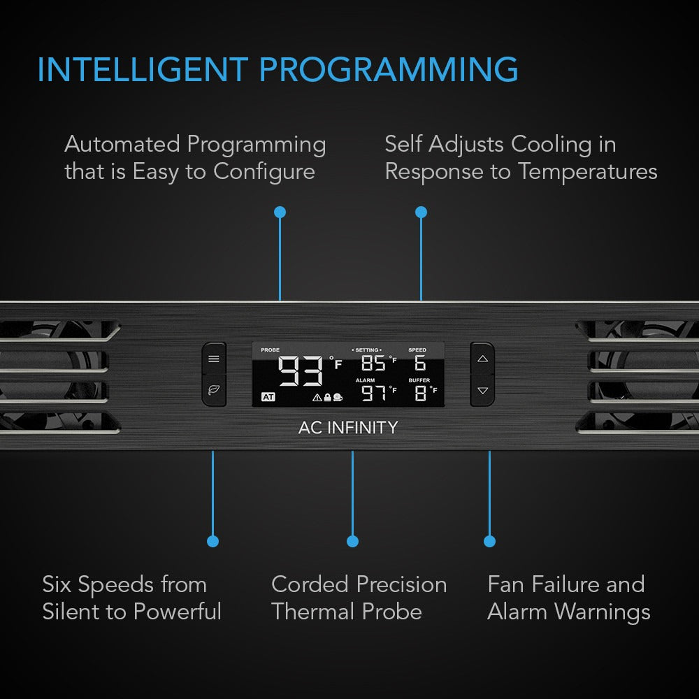 AC Infinity CLOUDPLATE T1-N, Quiet Rack Cooling Fan System, 1U Intake product image 3