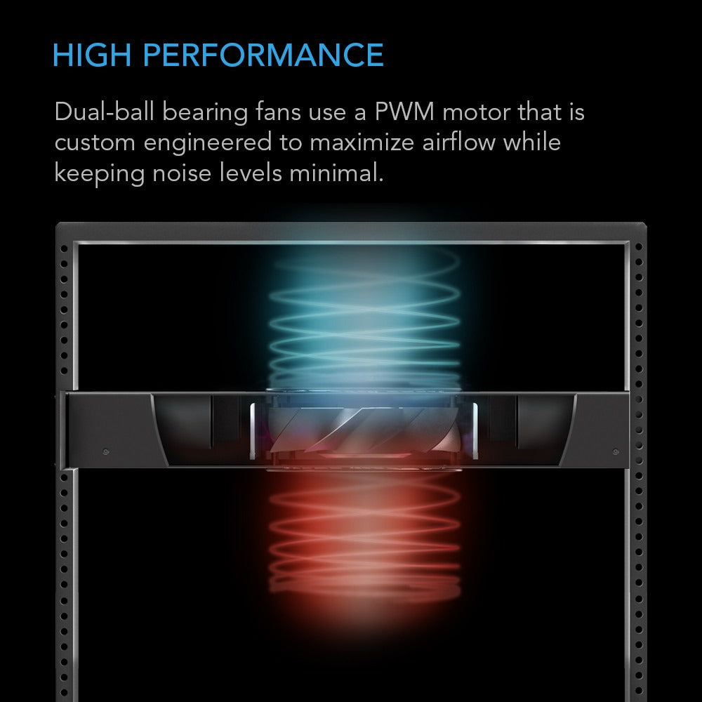 AC Infinity CLOUDPLATE T2, Quiet Rack Cooling Fan System, 1U Top Exhaust product image 4