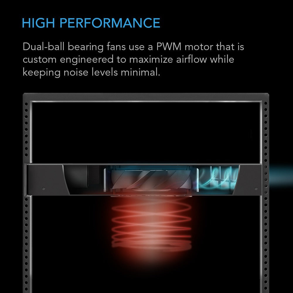 AC Infinity CLOUDPLATE T5, Quiet Rack Cooling Fan System, 1U Rear Exhaust product image 4