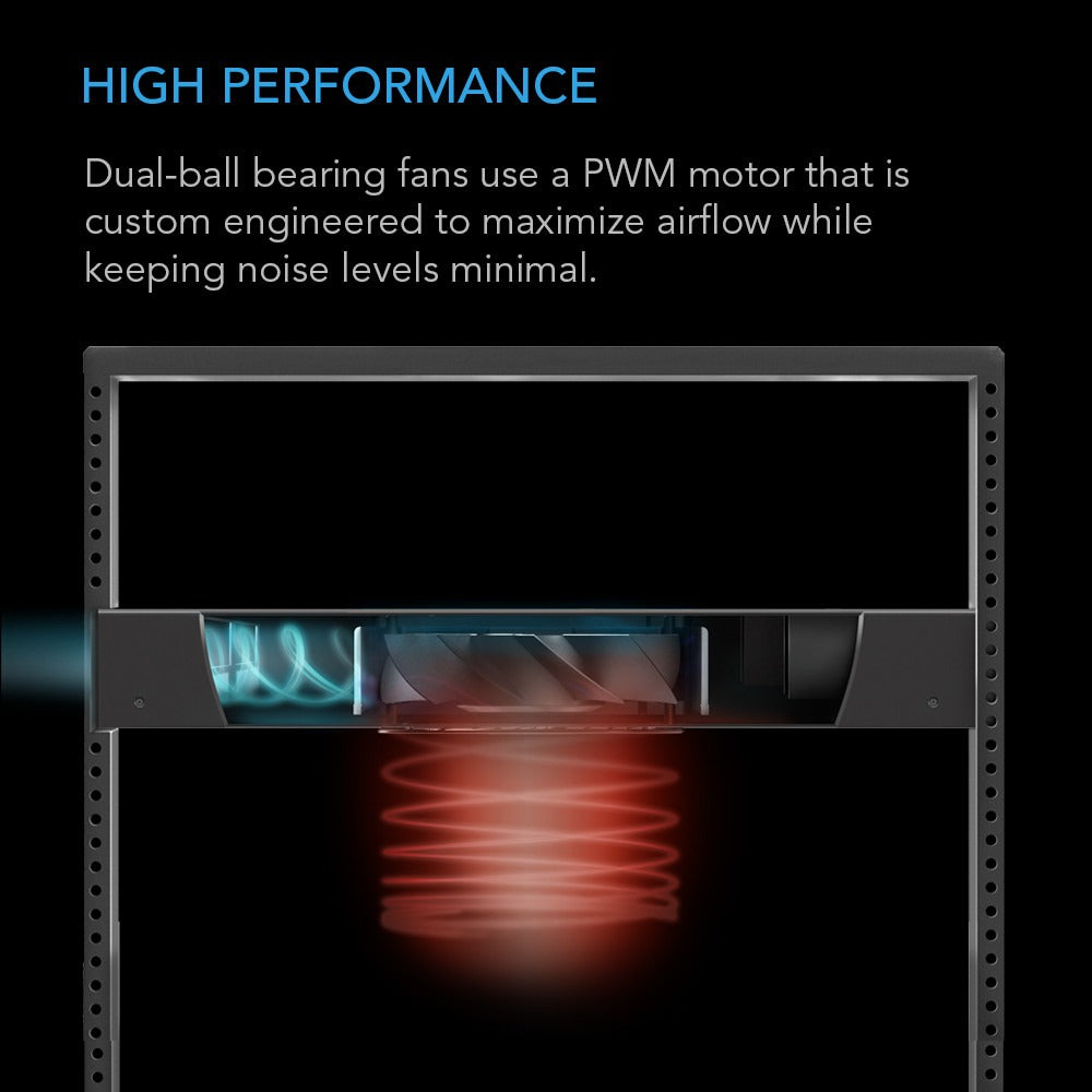 AC Infinity CLOUDPLATE T6, Quiet Rack Cooling Fan System, 1U Front Exhaust product image 4