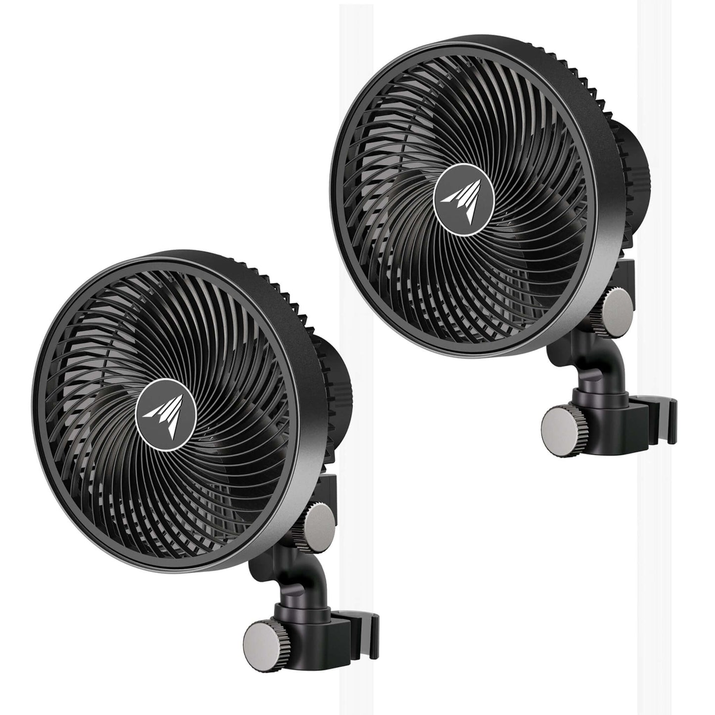 AC Infinity CLOUDRAY S6 2-Pack, Gen 2 Grow Tent Clip Fan 6” with Long-Life EC Motor, 10-Level Dynamic Wind Modes & Fan Speeds, 10-Level Auto Oscillation