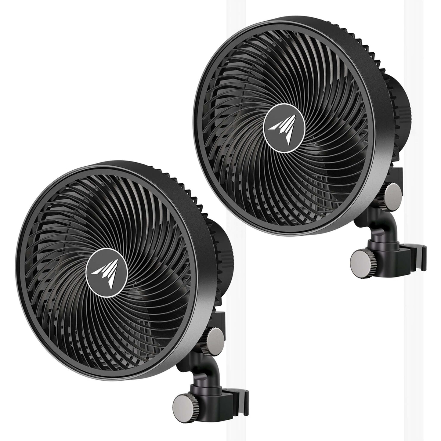 AC Infinity CLOUDRAY S9 2-Pack, Grow Tent Clip Fan 9" with Long-Life EC Motor, 10-Level Dynamic Wind Modes & Fan Speeds, 10-Level Auto Oscillation